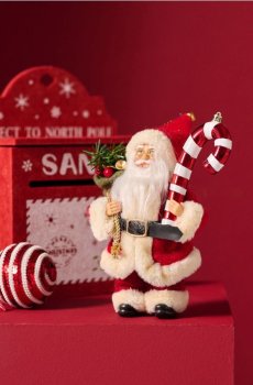 Декоративна фігурка Миколая - червоний