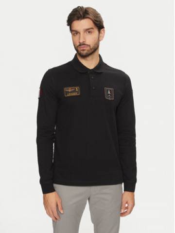 Aeronautica Militare Поло 242PO1835P192 Чорний Regular Fit Aeronautica Militare Поло 242PO1835P192 Чорний Regular Fit