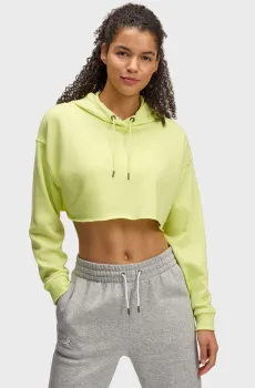 Женское салатовое худи UA Icon Terry Crop Hoodie Салатовый XS Under Armour 1389640-727