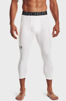 Мужские белые тайтсы UA HG Armour 3/4 Legging Белый M Under Armour 1361588-100