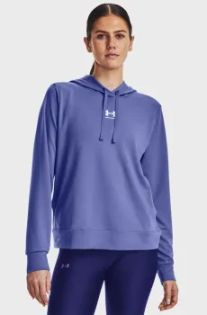 Женское синее худи Rival Terry Hoodie Синий XS Under Armour 1369855-495