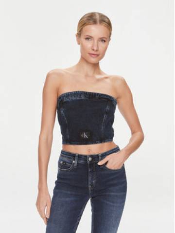 Calvin Klein Jeans Топ J20J222870 Cиній Slim Fit Calvin Klein Jeans Топ J20J222870 Cиній Slim Fit