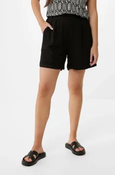Женские черные льняные шорты Черный L Mexx SF1633033W