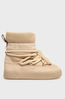 Женские бежевые дутики SNOWBOOT Бежевый 39 Tommy Hilfiger FW0FW08998