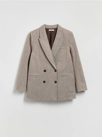 Reserved - LADIES` BLAZER - кавовий - 873GA-84X Reserved - LADIES` BLAZER - кавовий - 873GA-84X