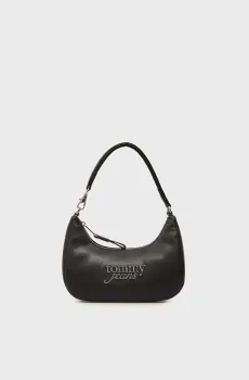 Женская черная сумка SCRIPT Черный ONESIZE Tommy Jeans AW0AW17895