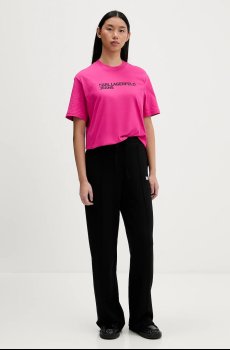 Хлопковая футболка Karl Lagerfeld Jeans