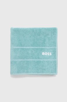 Среднее хлопковое полотенце BOSS Plain Aruba Blue 70 x 140 cm