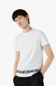 Мужская белая футболка Белый S Lacoste TH024646B