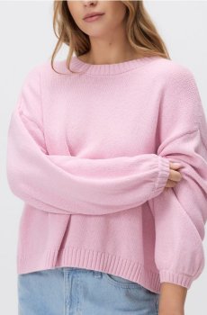 Reserved - Светр з декоративними рукавами - рожевий - 370IT-30X