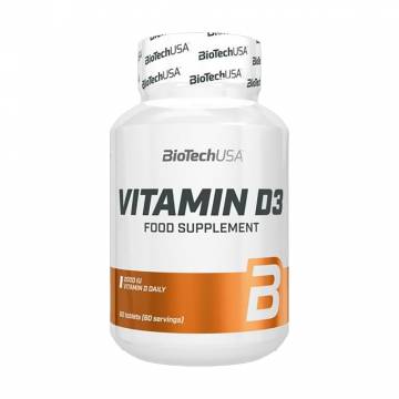Витамин Д3 BioTech USA Vitamin D3, 2000 МО, 120 таблеток Витамин Д3 BioTech USA Vitamin D3, 2000 МО, 120 таблеток
