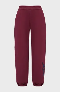 Женские бордовые спортивные брюки sequins Бордовый XS Karl Lagerfeld A4W10141