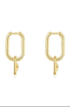 Позолоченные серебряные серьги Tous