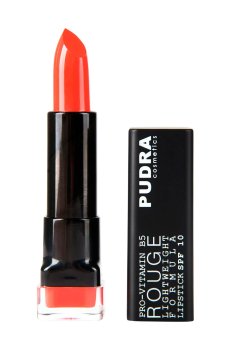 Помада для губ Pudra Cosmetics Rouge Lightweight Formula Lipstick SPF10 с провитамином B5, 11 Spiced Coral, 4.5 мл