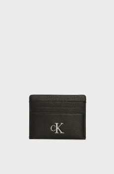 Женский черный кардхолдер MINIMAL MONOGRAM CARDCASE 6CC Черный ONESIZE Calvin Klein K60K612746