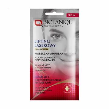 Ночная ампульная маска для лица Biotaniqe Professional Laser Lift Night Ampoule Mask для зрелой кожи, 10 мл Ночная ампульная маска для лица Biotaniqe Professional Laser Lift Night Ampoule Mask для зрелой кожи, 10 мл