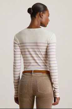 Хлопковая блузка Lauren Ralph Lauren