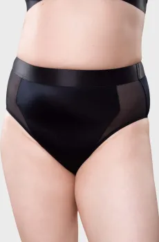 Женские черные трусики Черный 3XL brabrabra SLZ27302101