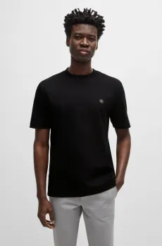 Мужская черная футболка Черный S BOSS 50520298;001