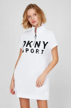 Женское белое платье PULOVR Белый XL DKNY DP8D4040