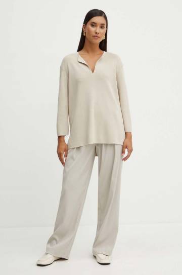 Свитер Max Mara Leisure цвет бежевый лёгкий 2426366037600 Свитер Max Mara Leisure цвет бежевый лёгкий 2426366037600