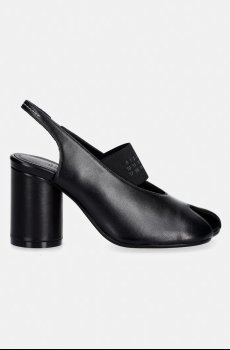 MM6 Maison Margiela туфли на каблуке с открытой пяткой для женщин кожаные