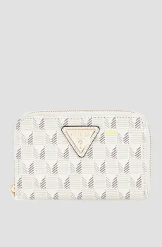 Женский белый кошелек с узором Белый ONESIZE Guess SWJT93.44140;STL
