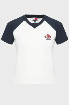 Женская белая футболка TJW RWB TEE Белый M Tommy Jeans DW0DW20564
