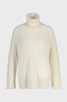 Женский белый шерстяной гольф TURTLENECK Белый XS Gant 4805397