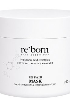 Восстановительная маска для волос Reborn на основе комплекса гиалуроновой кислоты и кератина, 250 мл