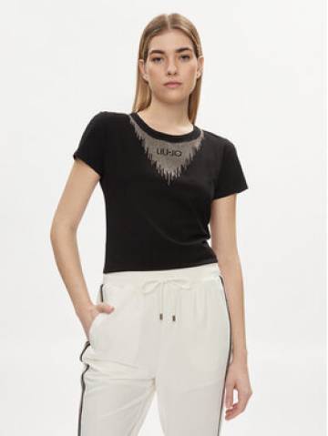Liu Jo Футболка TA4195 J6040 Чорний Regular Fit Liu Jo Футболка TA4195 J6040 Чорний Regular Fit