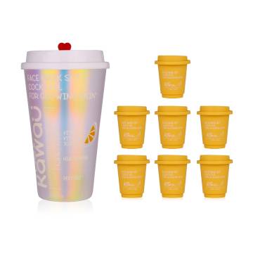 Набор масок для лица Just Kawaii Cocktail For Glowing Skin с витамином С, ниацинамидом и пептидами, 7*10 г