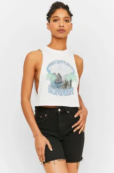 Женский белый топ Белый XS Tally Weijl SSLCORAISA