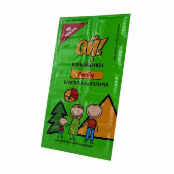 Пластины от комаров Ой! Комарики Family, 10 шт Пластины от комаров Ой! Комарики Family, 10 шт