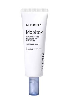 Уценка! Тонизирующий солнцезащитный крем для лица Medi-Peel Mooltox Hyaluronic Acid Mild Tone Up Sun Cream, SPF 50+ PA++++, 50мл