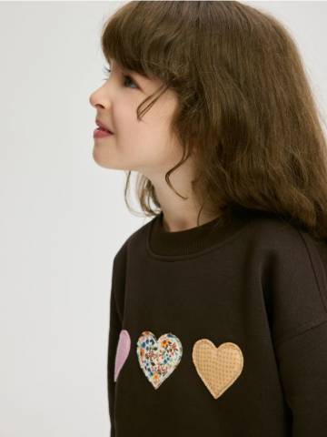 Reserved - BABIES` JOGGING TOP - темно коричневий - 336FA-89X Reserved - BABIES` JOGGING TOP - темно коричневий - 336FA-89X