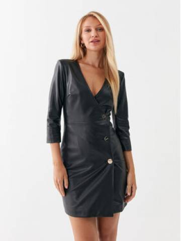 Liu Jo Сукня зі штучної шкіри CF3031 E0624 Чорний Slim Fit Liu Jo Сукня зі штучної шкіри CF3031 E0624 Чорний Slim Fit