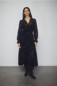 Reserved - Сукня-максі з візерунком - чорний - YT343-99X