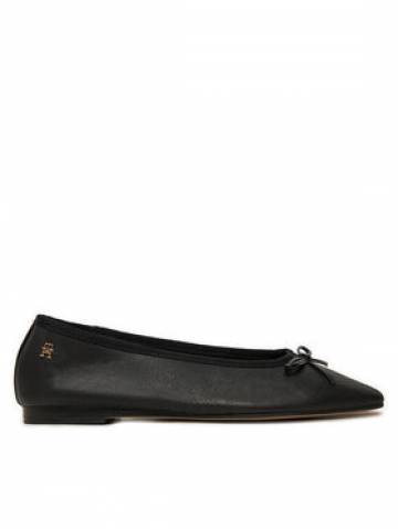 Tommy Hilfiger Балетки Soft Leather FW0FW08355 Чорний Tommy Hilfiger Балетки Soft Leather FW0FW08355 Чорний