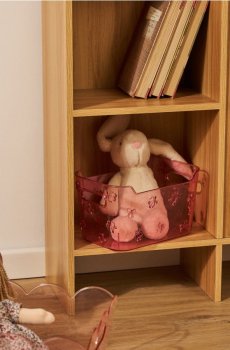 Коробка для зберігання з мотивом вишень - рожевий