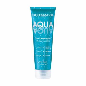 Гель для умывания 3 в 1 Dermacol Aqua Face Cleansing Gel с экстрактом морских водорослей, 150 мл Гель для умывания 3 в 1 Dermacol Aqua Face Cleansing Gel с экстрактом морских водорослей, 150 мл