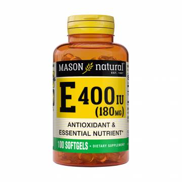 Витамин Е Mason Natural Vitamin E 180 мг, 400 ME, 100 гелевых капсул