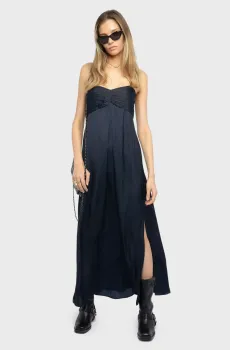 Женское темно-синее платье Rippie Синий S ZADIG&VOLTAIRE WWDR02690_ENCRE