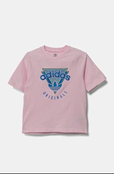 Детская хлопковая футболка adidas Originals