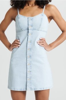 Джинсова мінісукня - синій