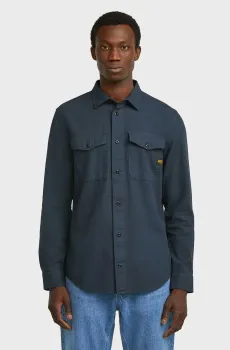 Мужская темно-синяя рубашка Marine Синий L G-Star RAW D24963,D454