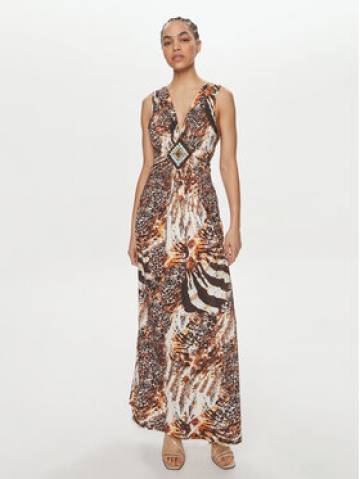 lola_casademunt Коктейльна сукня LS2416091 Коричневий Regular Fit lola_casademunt Коктейльна сукня LS2416091 Коричневий Regular Fit