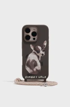 Женский темно-коричневый чехол для iPhone 16 Pro Max Коричневый ONESIZE Bimba Y Lola 261BAFT18.29640