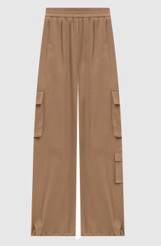 Бежевые брюки карго