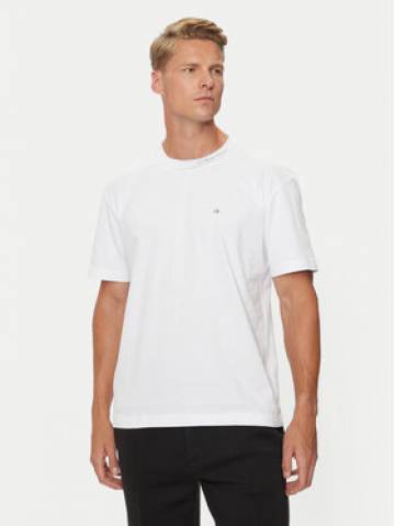 Calvin Klein Футболка Neck Logo K10K114091 Білий Regular Fit Calvin Klein Футболка Neck Logo K10K114091 Білий Regular Fit